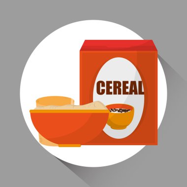 Kahvaltı simgesi tasarım, vektör çizim