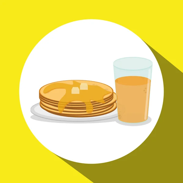Дизайн сніданку, Векторні ілюстрації — стоковий вектор