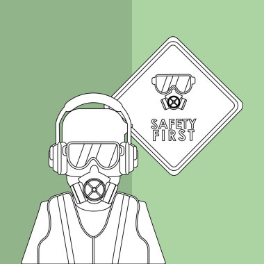 Güvenlik simgesi tasarım, vektör çizim