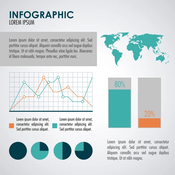 Infographic icon design , vector illustration — Stock Vector