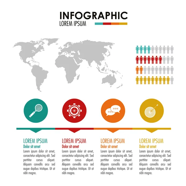 Infografik Icon Design, Vektorillustration — Stockvektor