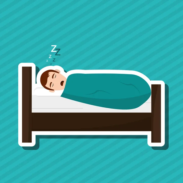 休息と睡眠のデザイン — ストックベクタ