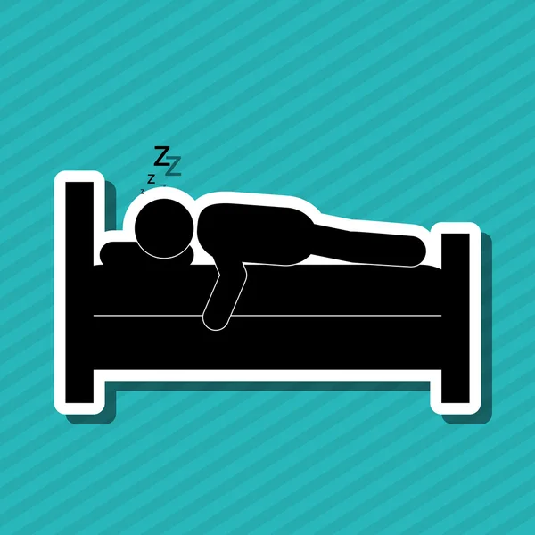 Conception de repos et de sommeil — Image vectorielle
