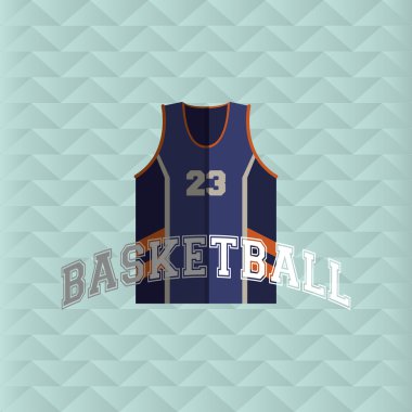 Basketbol simgesi tasarım, vektör çizim