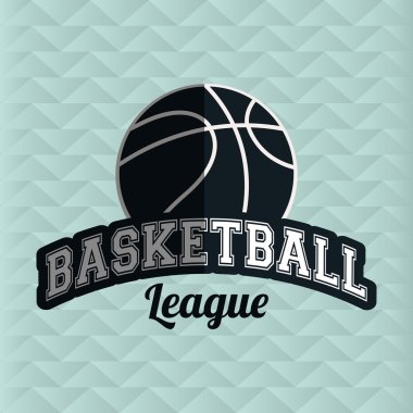 Basketbol simgesi tasarım, vektör çizim