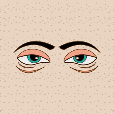 Çizgi film yüz tasarım, vektör çizim