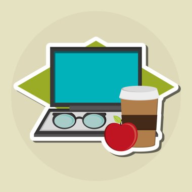 Hippi tarzı tasarım, vektör çizim