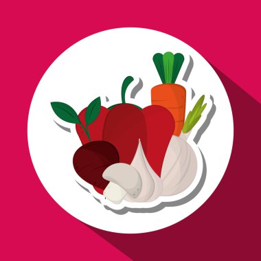 Organik mağaza tasarım, vektör çizim