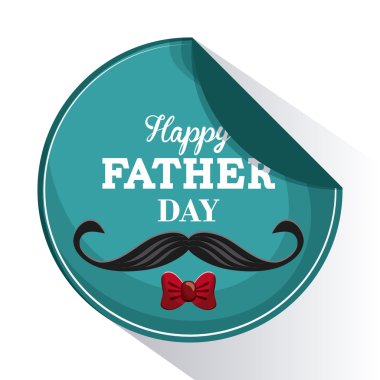 Babalar günü tasarım, vektör çizim simgesi