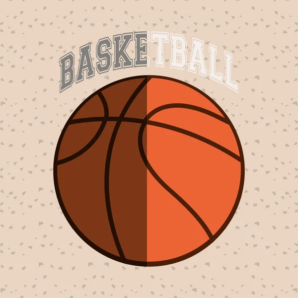 Diseño del icono del baloncesto, ilustración vectorial — Vector de stock