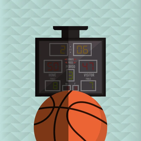 Diseño del icono del baloncesto, ilustración vectorial — Archivo Imágenes Vectoriales