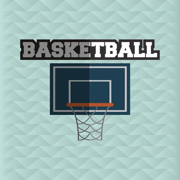 Diseño del icono del baloncesto, ilustración vectorial — Vector de stock