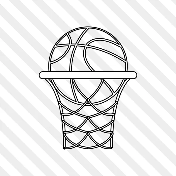 Design de ícone de basquete, ilustração vetorial —  Vetores de Stock
