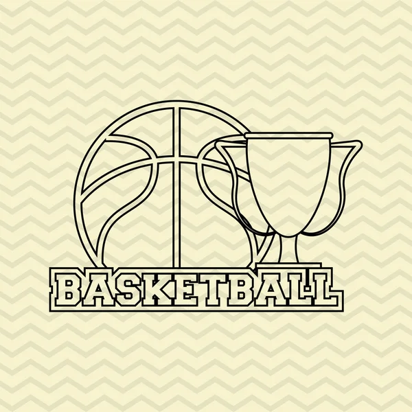 Basketball icon design, vector illustration — Stock Vector