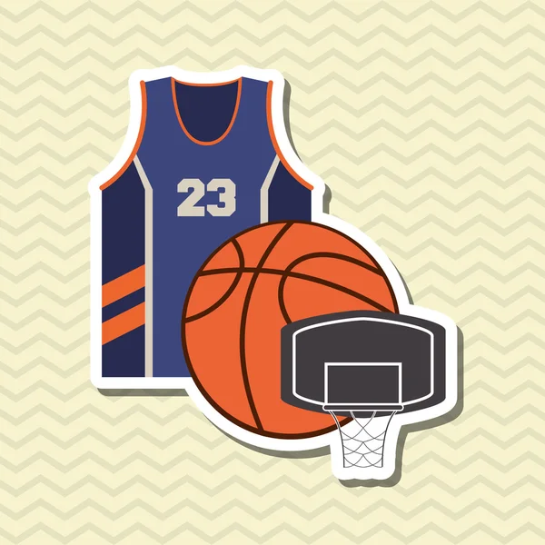 Diseño del icono del baloncesto, ilustración vectorial — Archivo Imágenes Vectoriales