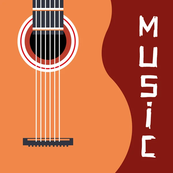 Diseño de instrumentos musicales, ilustración vectorial — Vector de stock