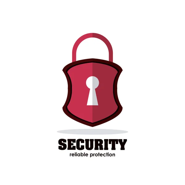 Security Shield icon, vector illustration — Stock Vector