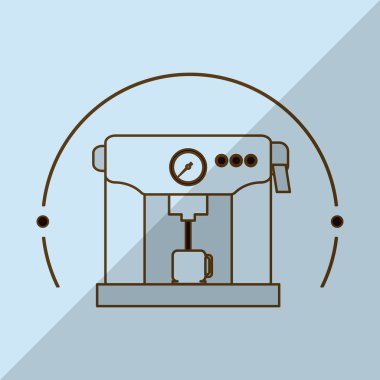 Coffee shop tasarım, vektör çizim