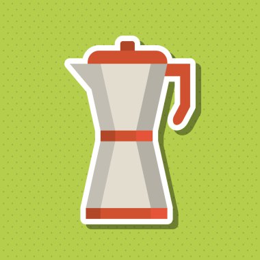 Kahve Dükkanı simgesi tasarım, vektör çizim