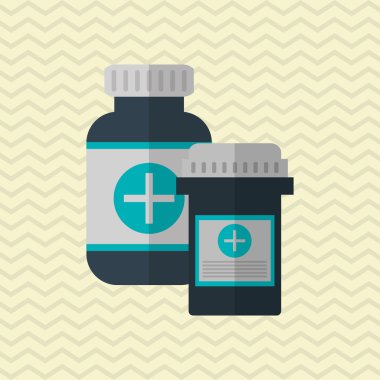 Tıp simgesi tasarım, vektör çizim