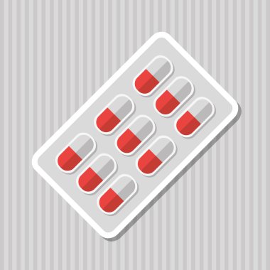 Tıp simgesi tasarım, vektör çizim