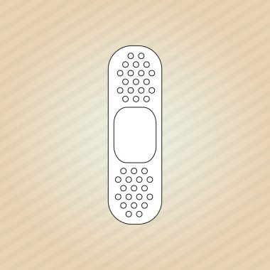 bandaj simgesi tasarım, vektör çizim