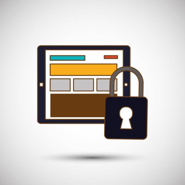 Tablet simgesi tasarım, vektör çizim