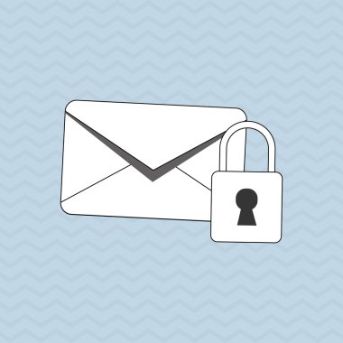 zarf simgesi tasarım, vektör çizim