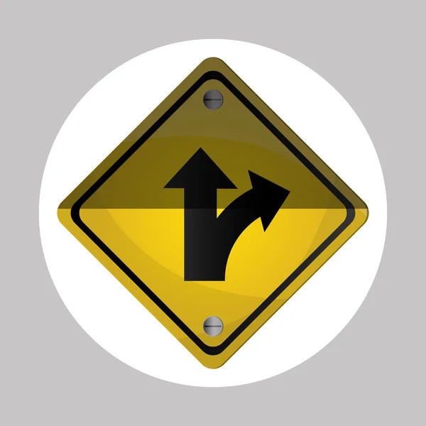 Yol işareti tasarımı, vektör çizim — Stok Vektör