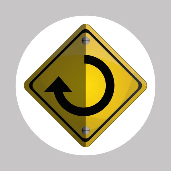 Road sign design , vector illustration — Stock Vector