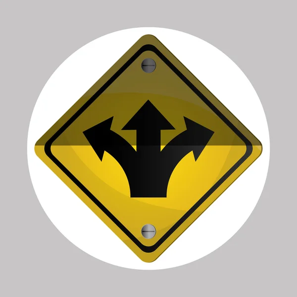 Road sign ontwerp, vectorillustratie — Stockvector