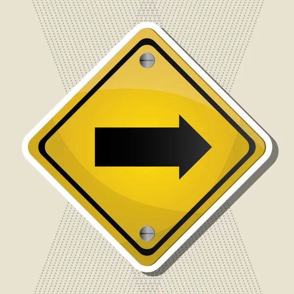 Road sign design , vector illustration — Stock Vector