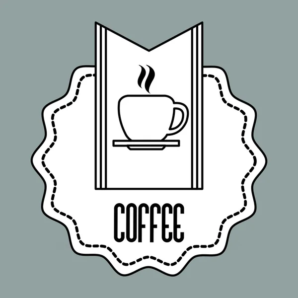Coffee shop projektu, ilustracji wektorowych — Wektor stockowy