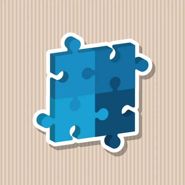 Desenho de ícone de quebra-cabeça, ilustração vetorial —  Vetores de Stock