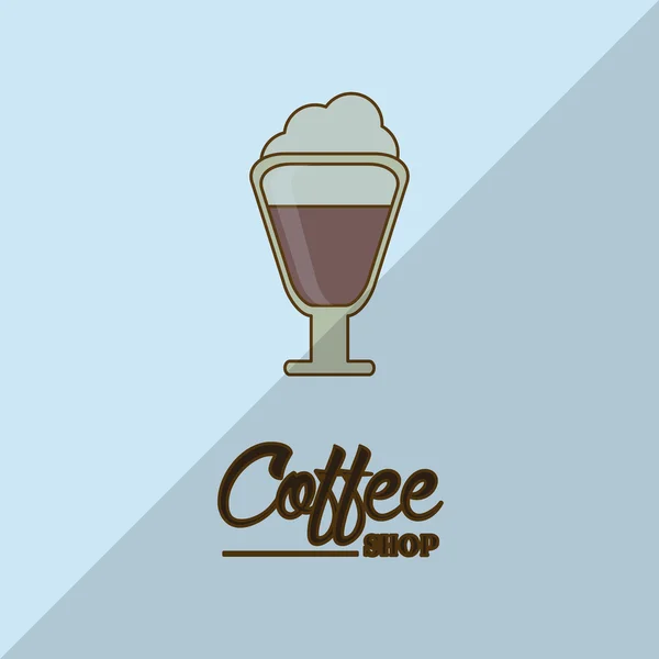 Coffee shop projektu, ilustracji wektorowych — Wektor stockowy