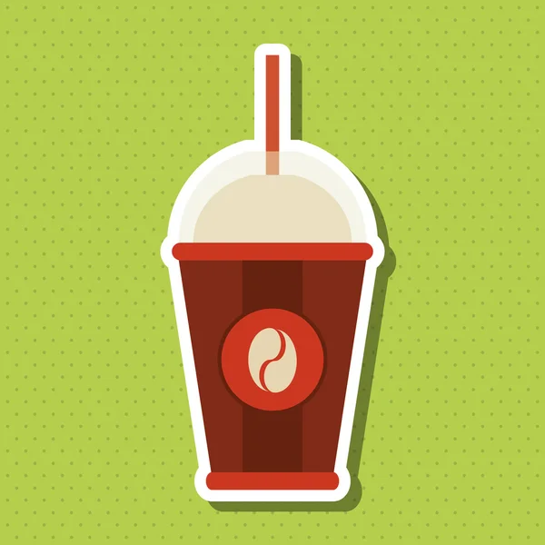 Coffee Shop ikona design, vektorové ilustrace — Stockový vektor