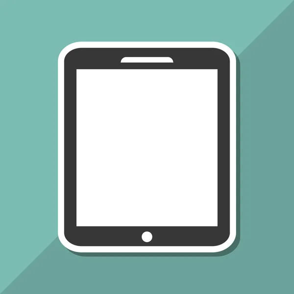 Tablet-Icon-Design, Vektorillustration — Stockvektor
