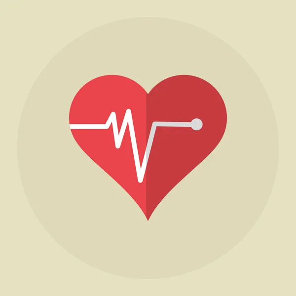 Cardiologia icon design, illustrazione vettoriale — Vettoriale Stock