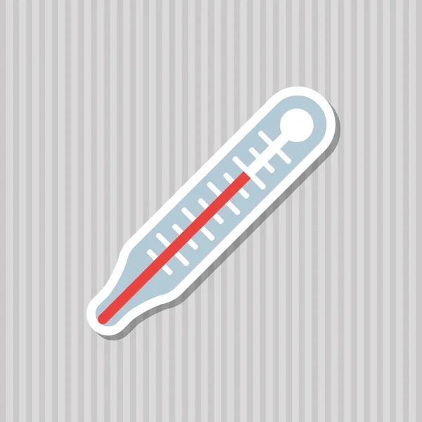 Thermometer pictogram ontwerp, vectorillustratie — Stockvector