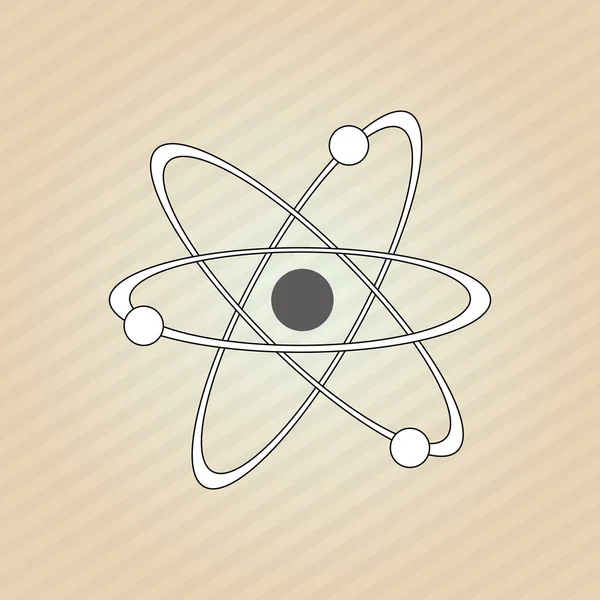 Atom icon design, vector illustration — Stock Vector
