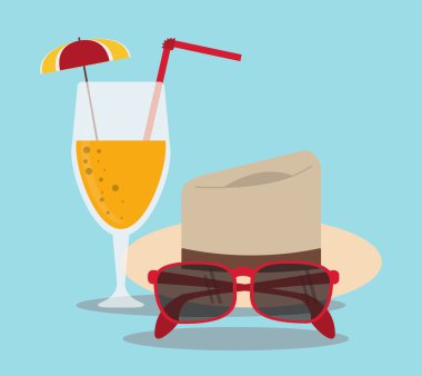 seyahat ve tatil tasarım, vektör çizim