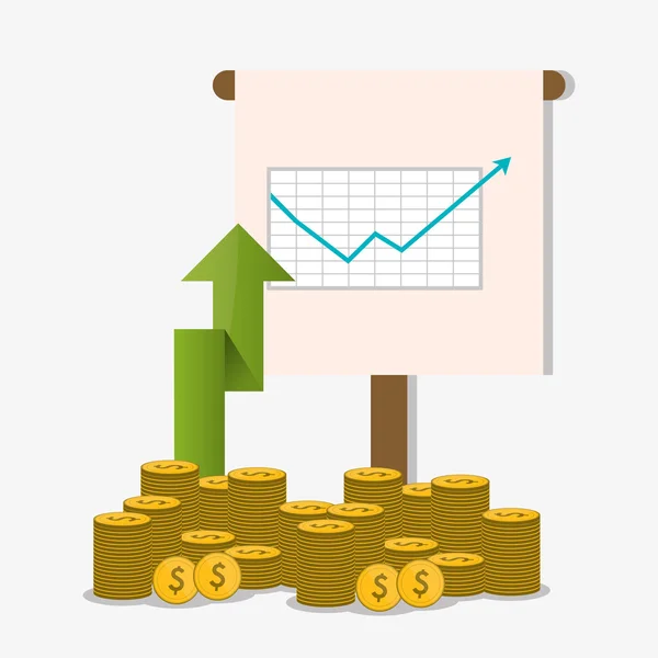 Conception d'icône de profit, illustration vectorielle — Image vectorielle