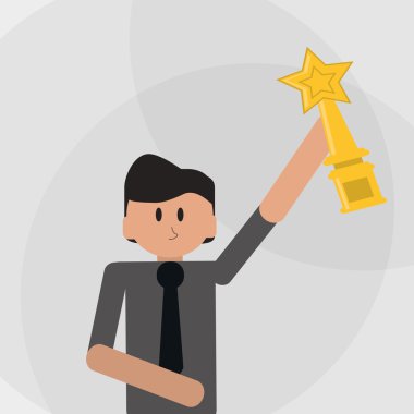 Kazanan ve ödül tasarım, vektör çizim