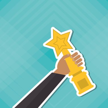 Kazanan ve ödül tasarım, vektör çizim