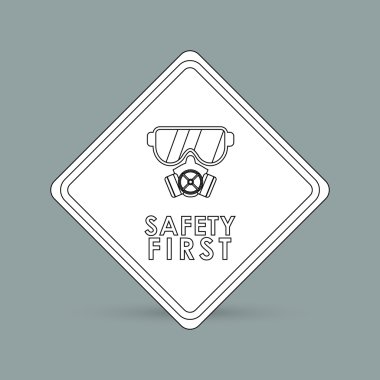 Endüstri güvenlik tasarım, vektör çizim malzemeleri