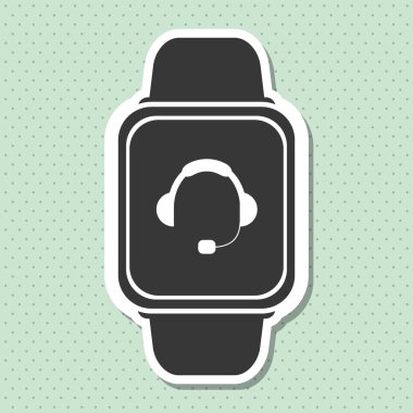 Akıllı izle tasarım, vektör çizim