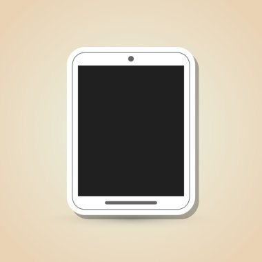Tablet simgesi tasarım, vektör çizim
