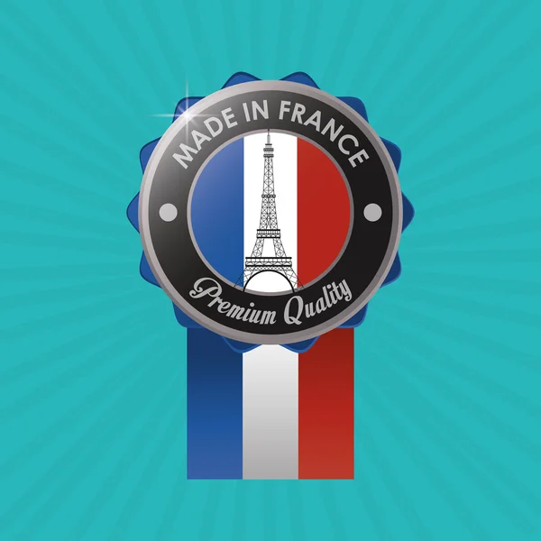Icona di design della Francia, illustrazione vettoriale — Vettoriale Stock