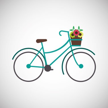 Bisiklet yaşam tarzı grafik tasarım