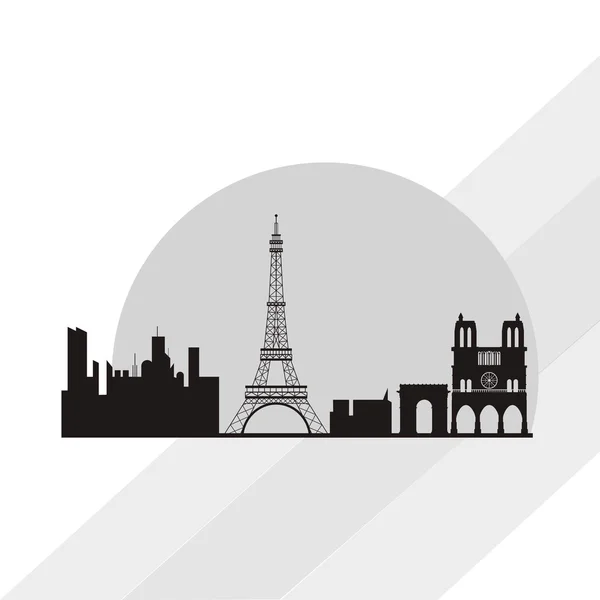 Fransa, vektör çizim simgesi tasarım — Stok Vektör